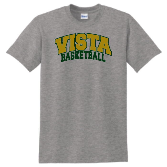 MVHS Basketball Arc Design Basic Tee- Matte or Glitter