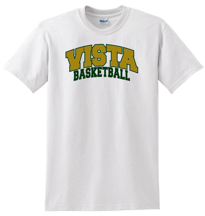 MVHS Basketball Arc Design Basic Tee- Matte or Glitter