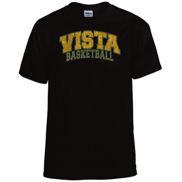 MVHS Basketball Arc Design Basic Tee- Matte or Glitter