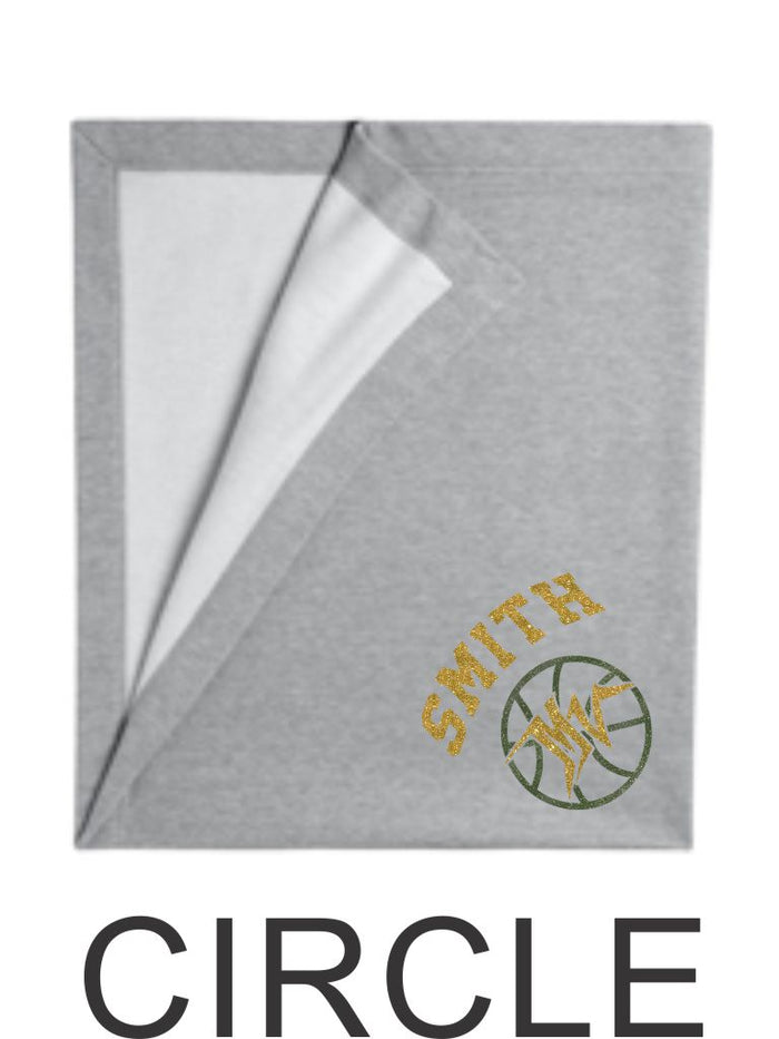 MVHS Basketball Blanket-2 designs- Matte or Glitter