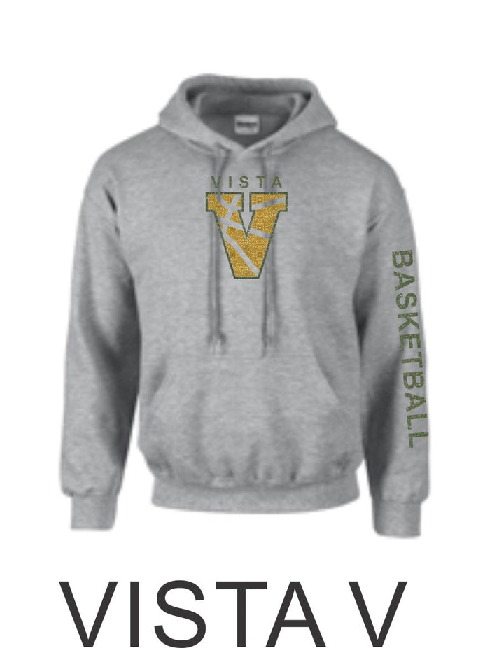 MVHS Basketball Hooded Sweatshirt- 5 Designs- Matte and Glitter