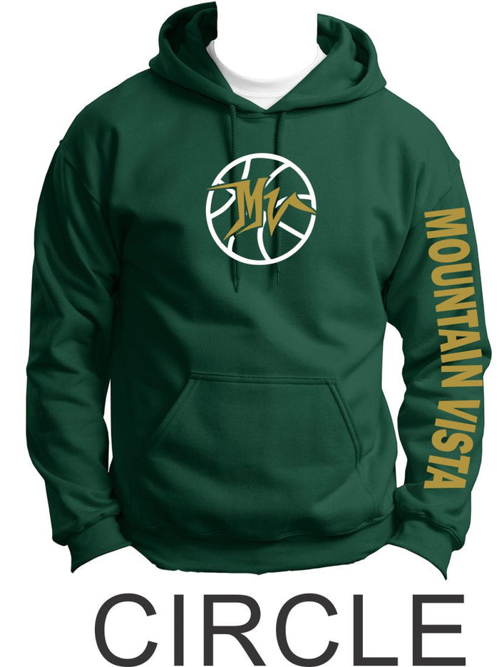MVHS Basketball Hooded Sweatshirt- 5 Designs- Matte and Glitter