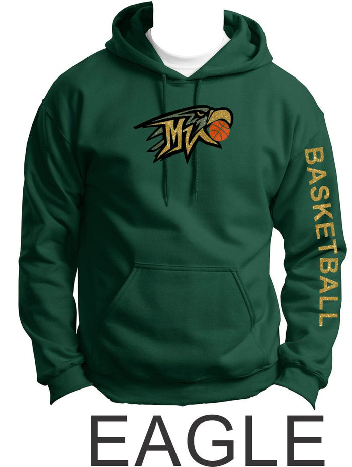 MVHS Basketball Hooded Sweatshirt- 5 Designs- Matte and Glitter