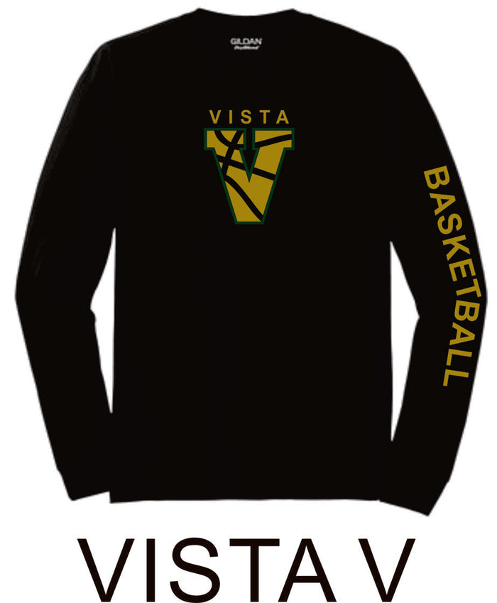 MVHS Basketball Long Sleeve Tee- 5 designs-Matte or Glitter