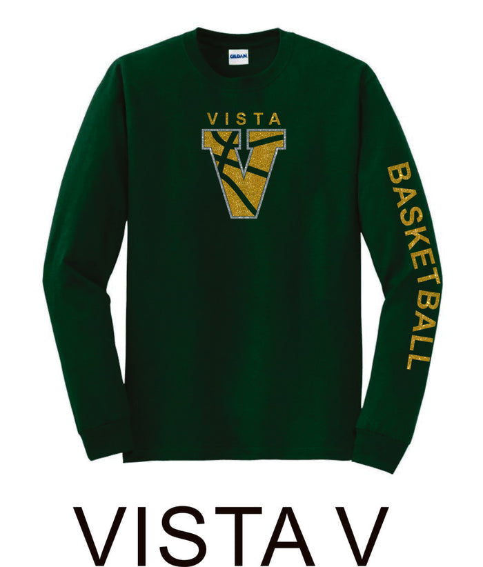 MVHS Basketball Long Sleeve Tee- 5 designs-Matte or Glitter