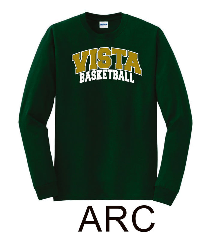 MVHS Basketball Long Sleeve Tee- 5 designs-Matte or Glitter
