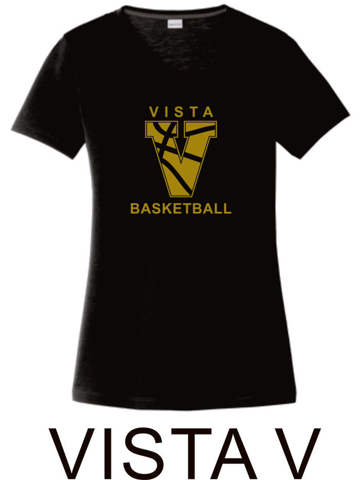 MVHS Basketball Sport Tek Ladies Wicking Tee