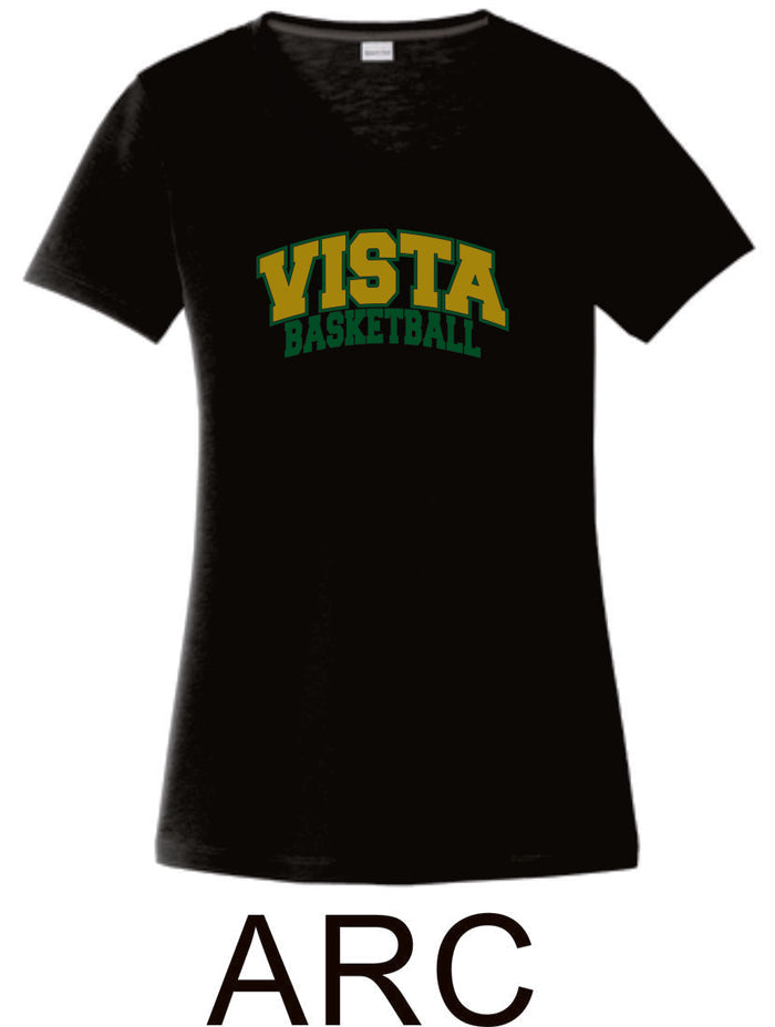 MVHS Basketball Sport Tek Ladies Wicking Tee