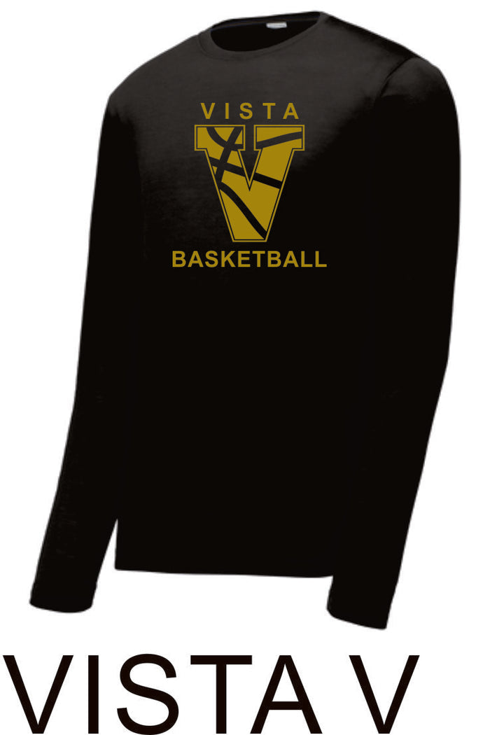 MVHS Basketball Sport Tek Unisex Wicking Long Sleeve Tee