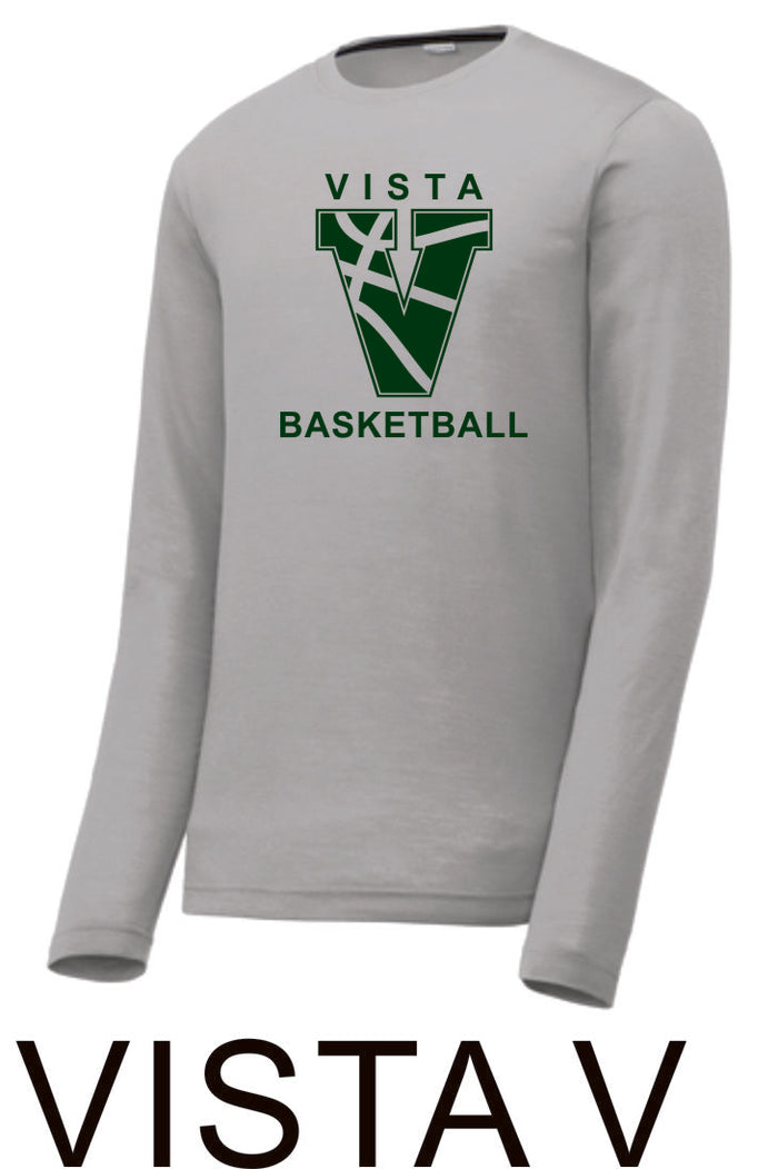 MVHS Basketball Sport Tek Unisex Wicking Long Sleeve Tee