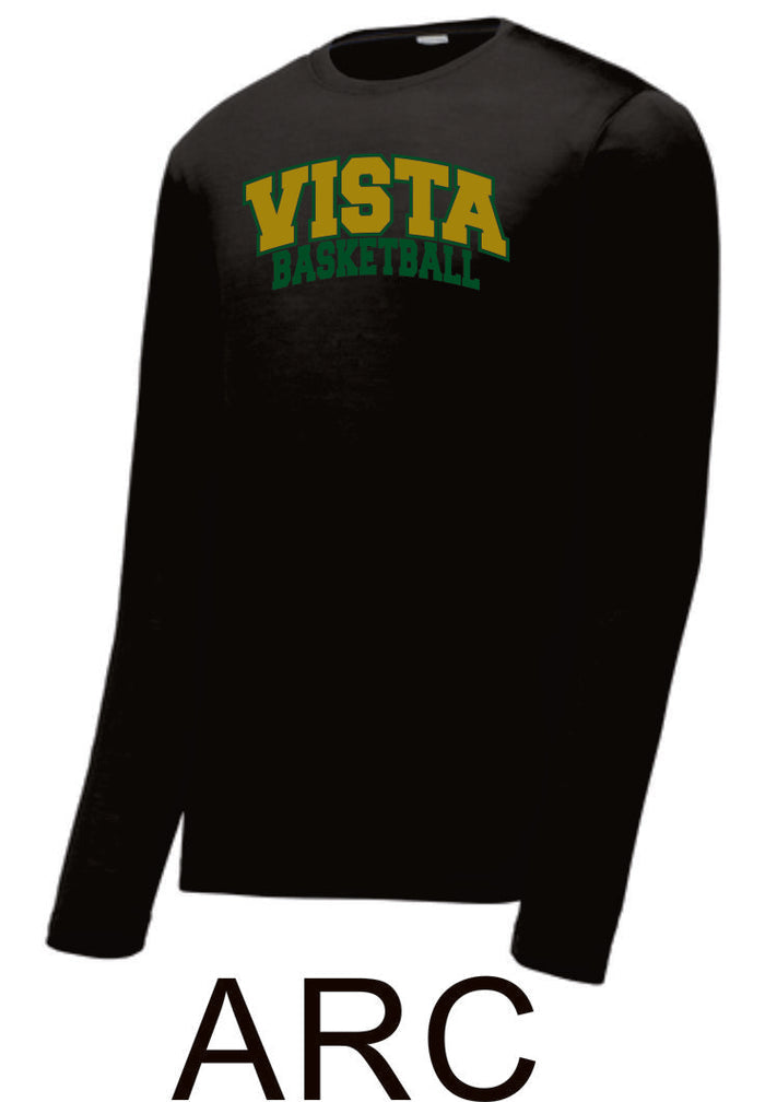 MVHS Basketball Sport Tek Unisex Wicking Long Sleeve Tee