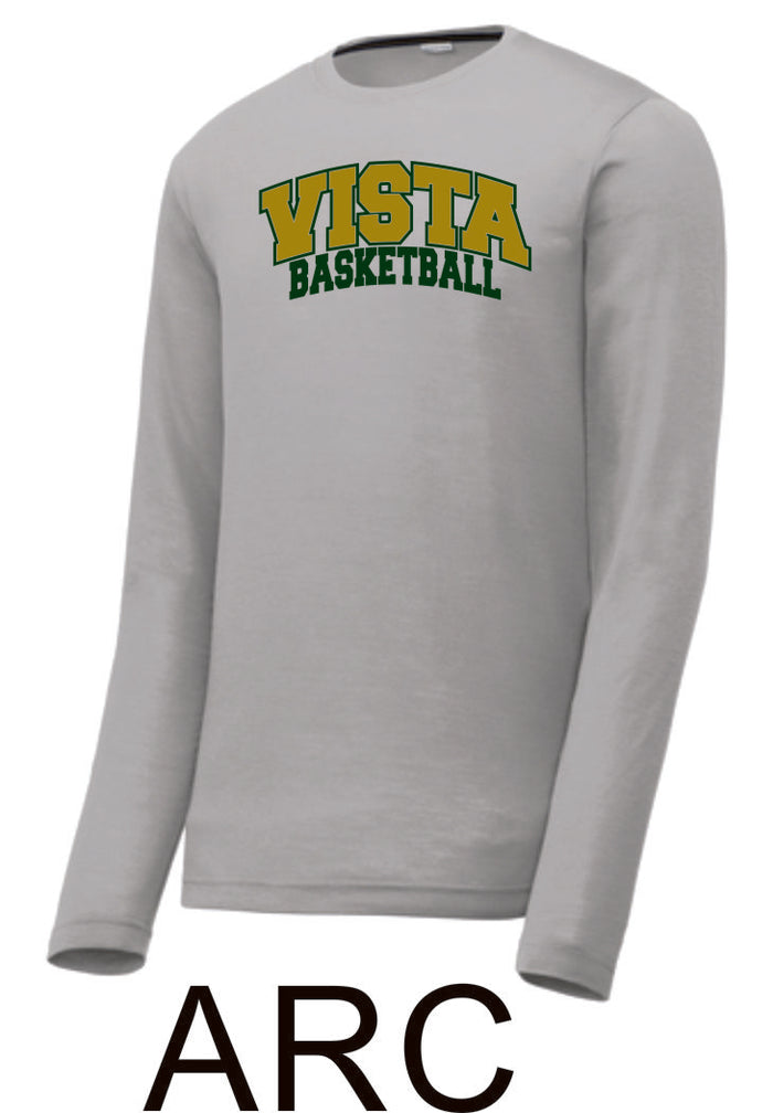MVHS Basketball Sport Tek Unisex Wicking Long Sleeve Tee