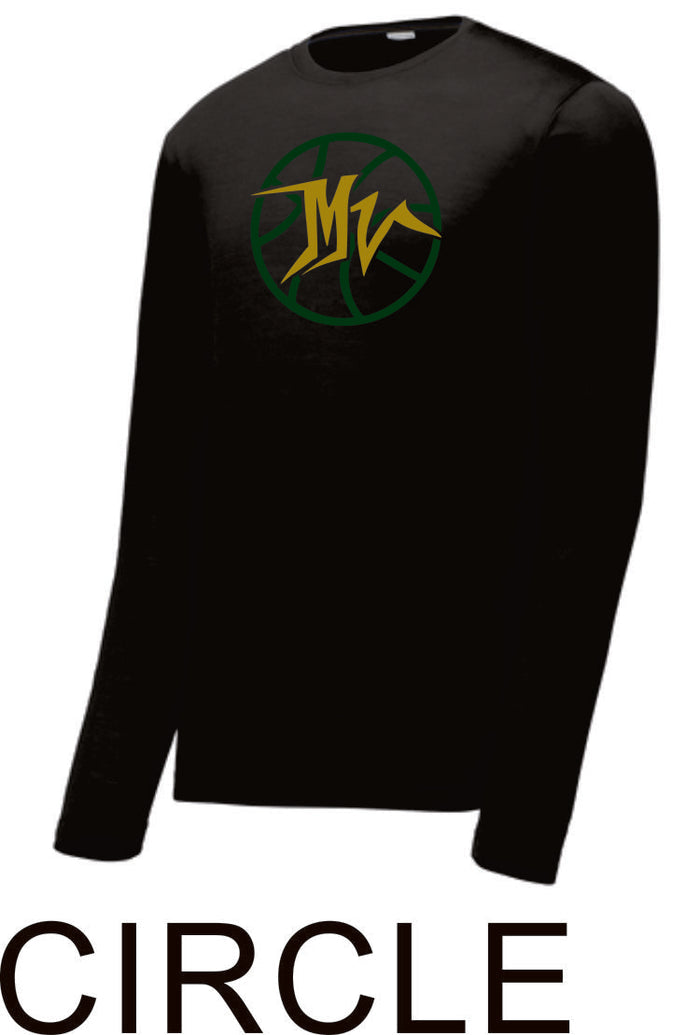 MVHS Basketball Sport Tek Unisex Wicking Long Sleeve Tee
