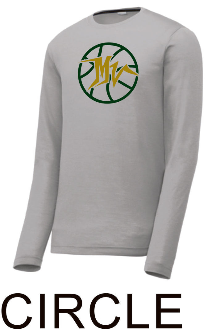 MVHS Basketball Sport Tek Unisex Wicking Long Sleeve Tee