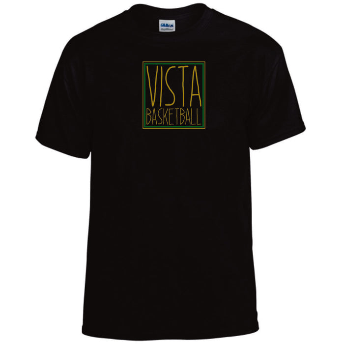 MVHS Basketball Square Design Basic Tee- Matte or Glitter