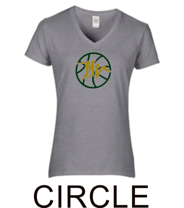 MVHS Ladies Short Sleeve Tee- 3 designs- Matte or Glitter