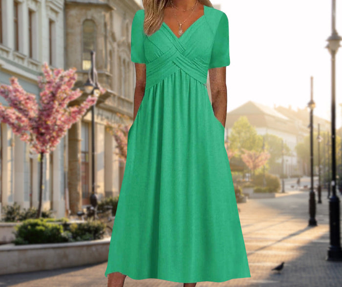 Myriam - Elegant Flattering Midi Dress