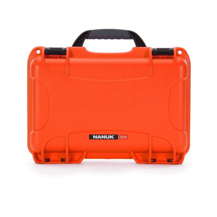 Nanuk 909 Case- Orange, front