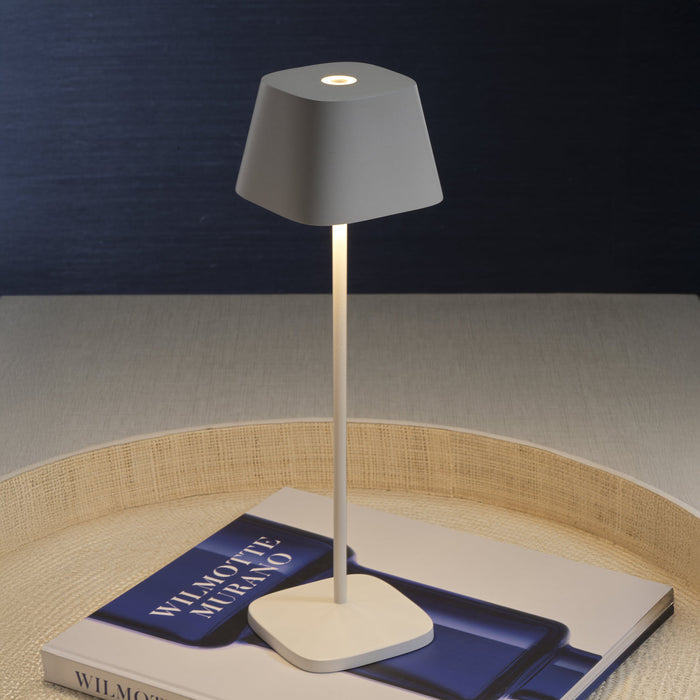 NAPOLI Rechargeable Table Light - Matte White -  by Carlyle Avenue