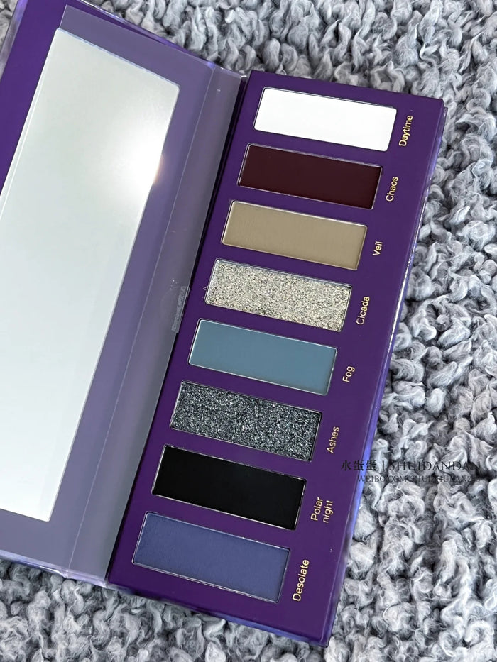 Narimi Black Ash 8-Color Holographic Eyeshadow Palette (5.0) T3846