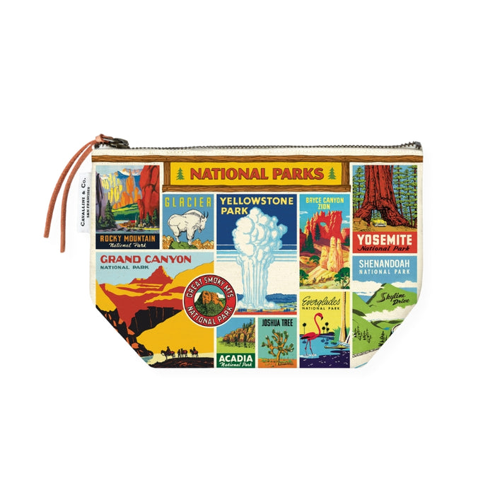 National Parks Canvas Pouch - Cavallini & Co.