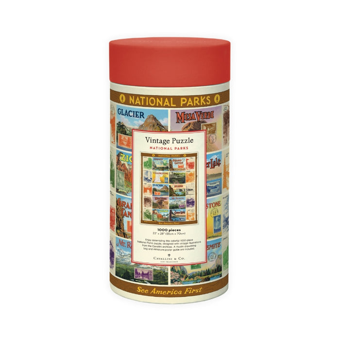 National Parks No. 2, 1000 Piece Puzzle - Cavallini & Co.