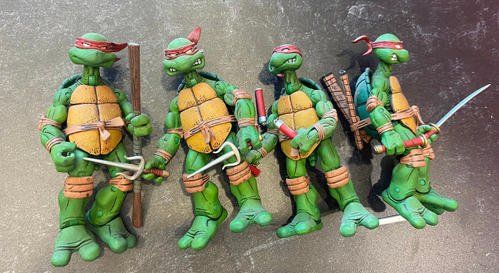 NECA 2008 NINJA TURTLE COMIC VERSION FULL SET