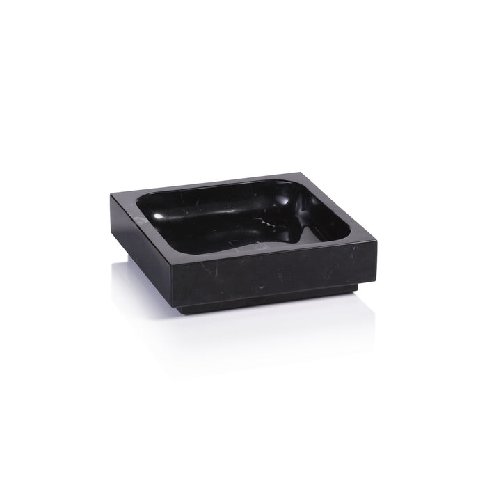 Nero Marquina Natural Marble Tray - Trays by Carlyle Avenue