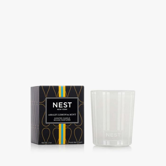 Nest Votive Candle 2oz Candles in Amalfi Lemon & Mint at Wrapsody