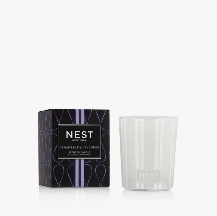 Nest Votive Candle 2oz Candles in Cedarleaf & Lavender at Wrapsody