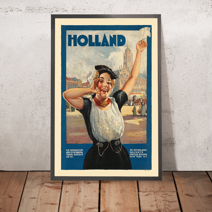 A framed image of