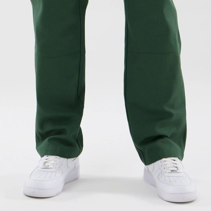 The model is wearing these New Era Cargo Trousers in dark green. 6