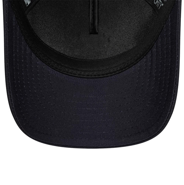 Pictured is this New Era Graphic 9FORTY M-Crown A-Frame Trucker cap in navy. 5