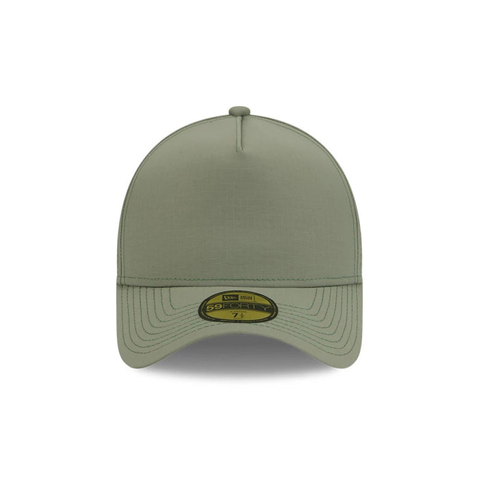 Pictured is this New Era 59FORTY A-Frame Fitted cap in open green. 3