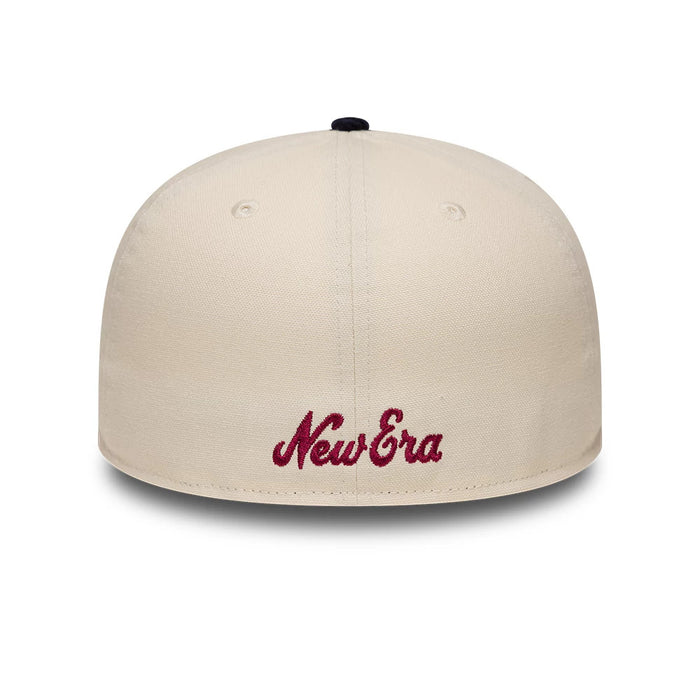 Pictured is this New Era Patch Cord 59FIFTY Fitted cap in cream & black. 4