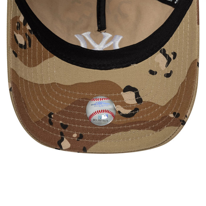 Pictured is this MLB Camo Reserve New York Yankees 9TWENTY A-Frame Adjustable cap in Desert Camo. 6