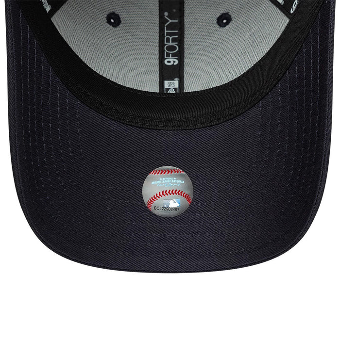Pictured is this MLB Metallic Outline New York Yankees 9FORTY cap in navy. 5