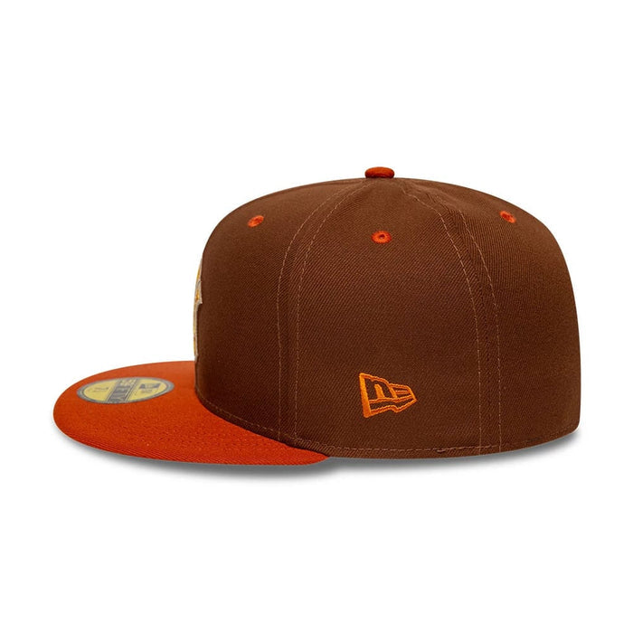 Pictured is this MLB Pack New York Yankees 59FIFTY Fitted cap in brown. 5