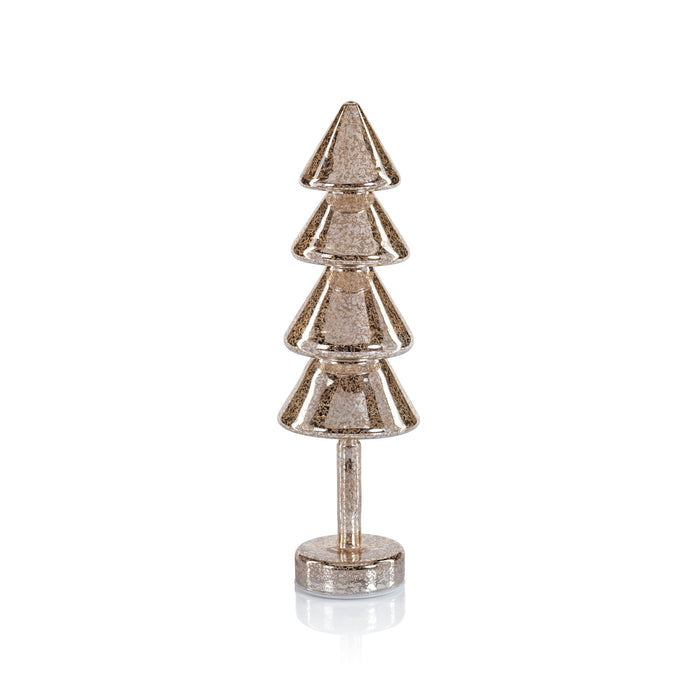 Noel Sparkle Spruce LED Tree - Gold - Set of 2 - Holiday Decor by Carlyle Avenue