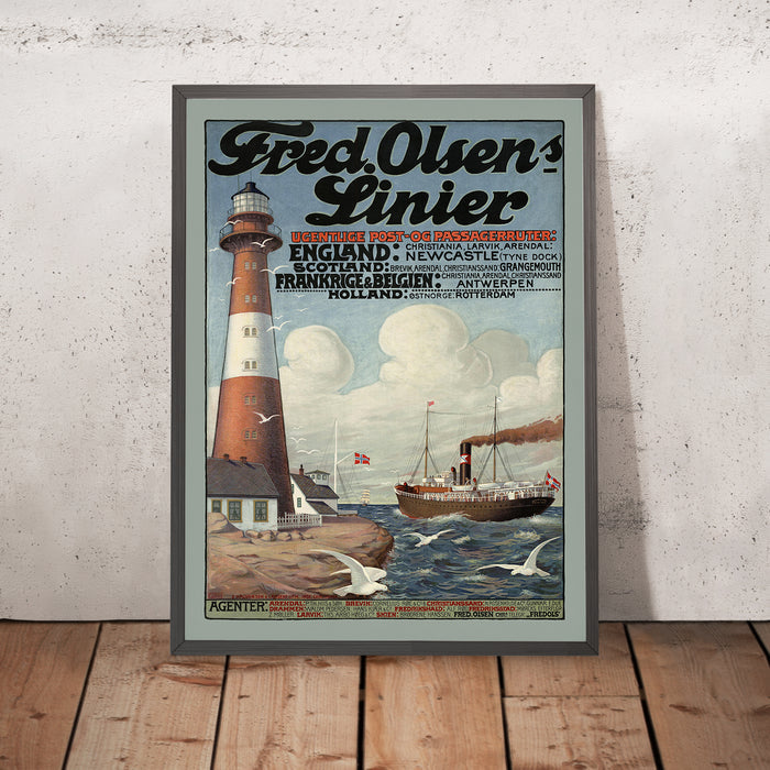 A framed image of