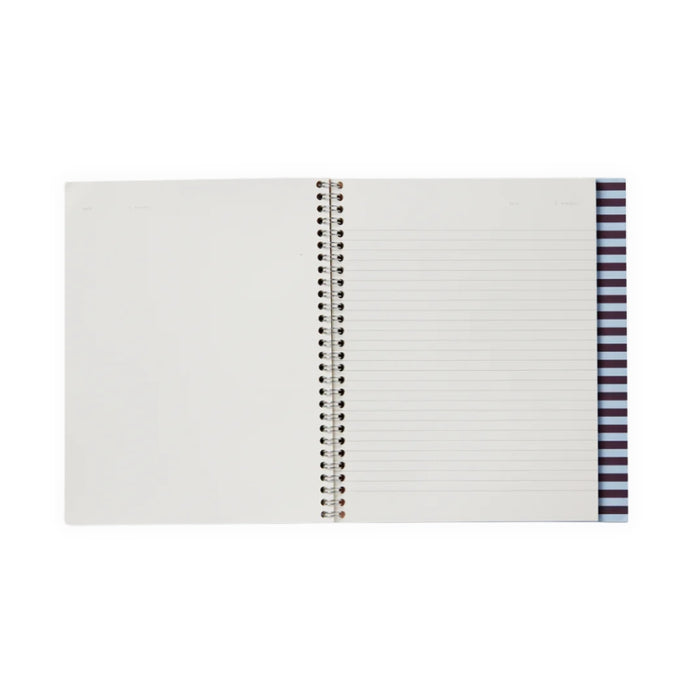NOTEM Nela Large Notebook - Bordeaux & Blue