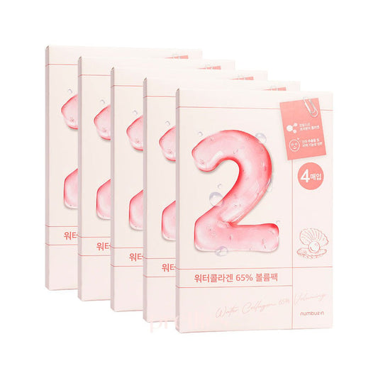 numbuzin No.2 Water Collagen 65% Voluming Sheet Mask (4sheets/box) 5 Boxes [Set]