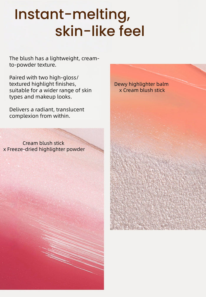 NUSCENTS Dawn Glow Highlighter & Blusher Palette T5751