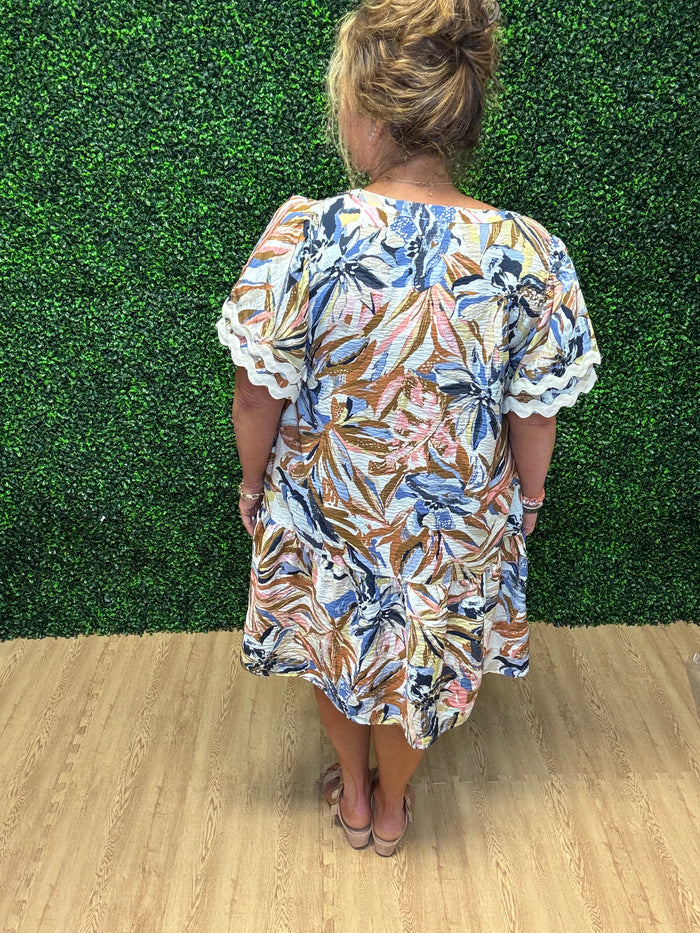 Oddi Botanical Mini Dress