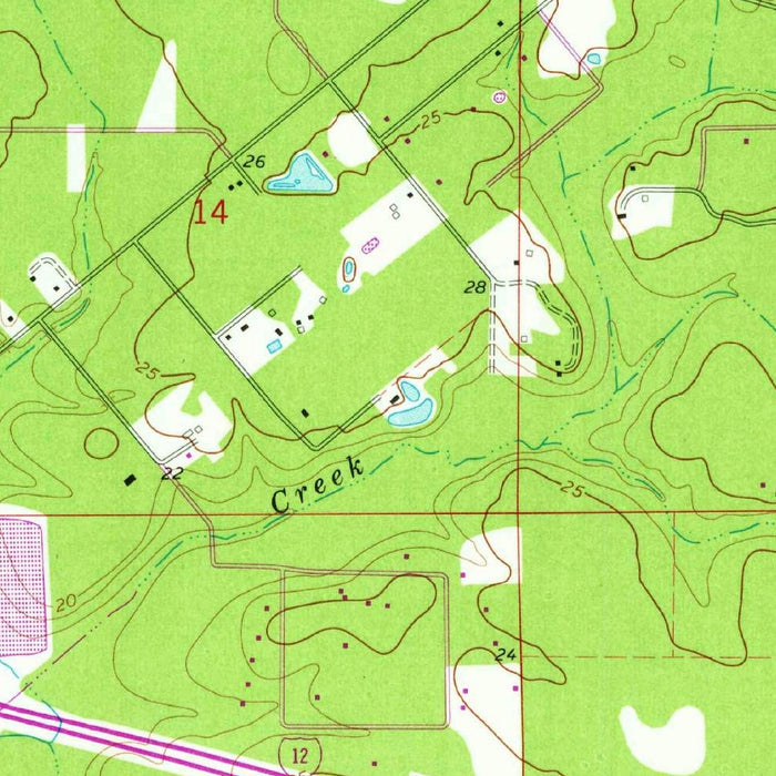 Old Map of Covington, Louisiana by USGS, 1968 – Abita Springs & Tchefuncte River