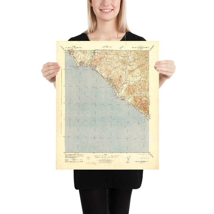 Old Map of Dana Point, California by USGS, 1942 – San Juan Capistrano & Laguna Beach