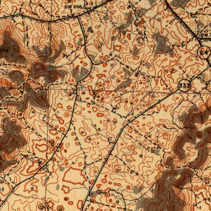 Old Map of Midway, Kentucky by USGS, 1941 – Kentucky River & Ekron