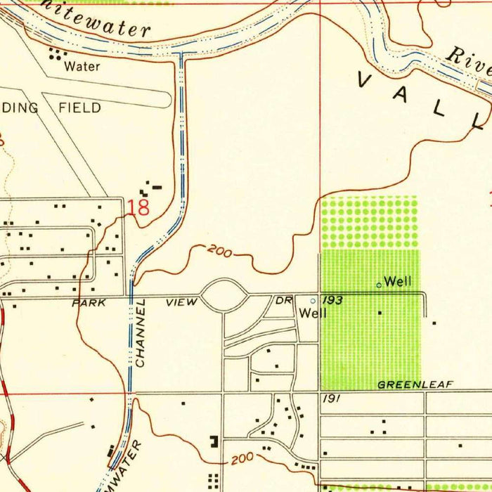 Old Map of Rancho Mirage, California by USGS, 1957 – Palm Desert, Coachella Valley & San Jacinto Mountains