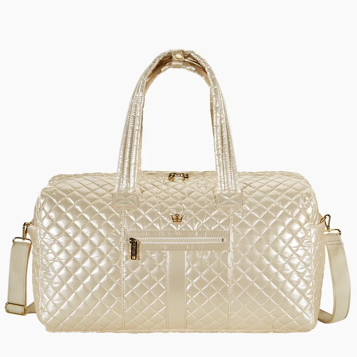 Oliver Thomas 24/7 Weekender Duffle - Multiple Colors Luggage in Champagne Metallic at Wrapsody
