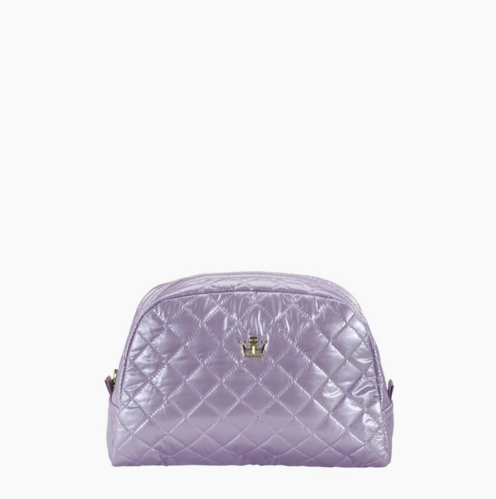 Oliver Thomas KST Cosmetic Bag Large Travel Accessories in Lavender Metallic at Wrapsody